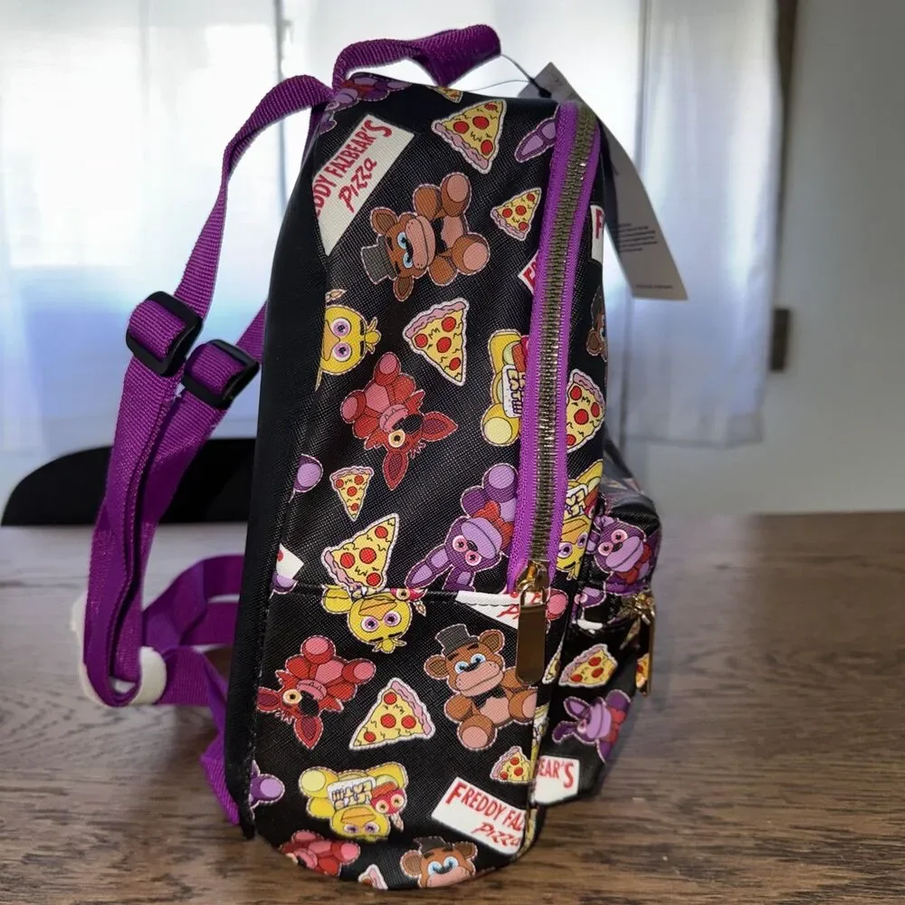 Five Nights at Freddy's Pizza Print Mini Backpack New With Tags